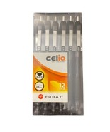 Gelio Soft-Grip Retractable Gel Pens Extra-Fine Point 0.5 mm Black Ink 5... - $13.54 CAD