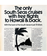 1977 United Airlines Advertisement Vintage Travel Pacific Far East Cruis... - $35.02 CAD