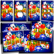 C ASIN O Crap Dice Light Switch Outlet Wall Plates Man Cave Poker Cards Game Decor - £8.93 GBP+