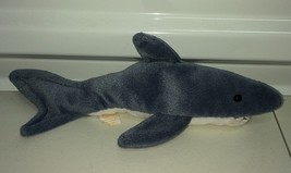 TY Crunch The Shark  6&quot; Beanie Baby plush toy - £4.62 GBP