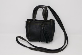 Clever Carriage Company Crossbody Black Leather Pocket Bag - $39.99