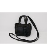 Clever Carriage Company Crossbody Black Leather Pocket Bag - $39.99