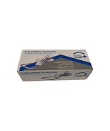 Home Plus Analog Slim Corded Telephone White New  - $19.79