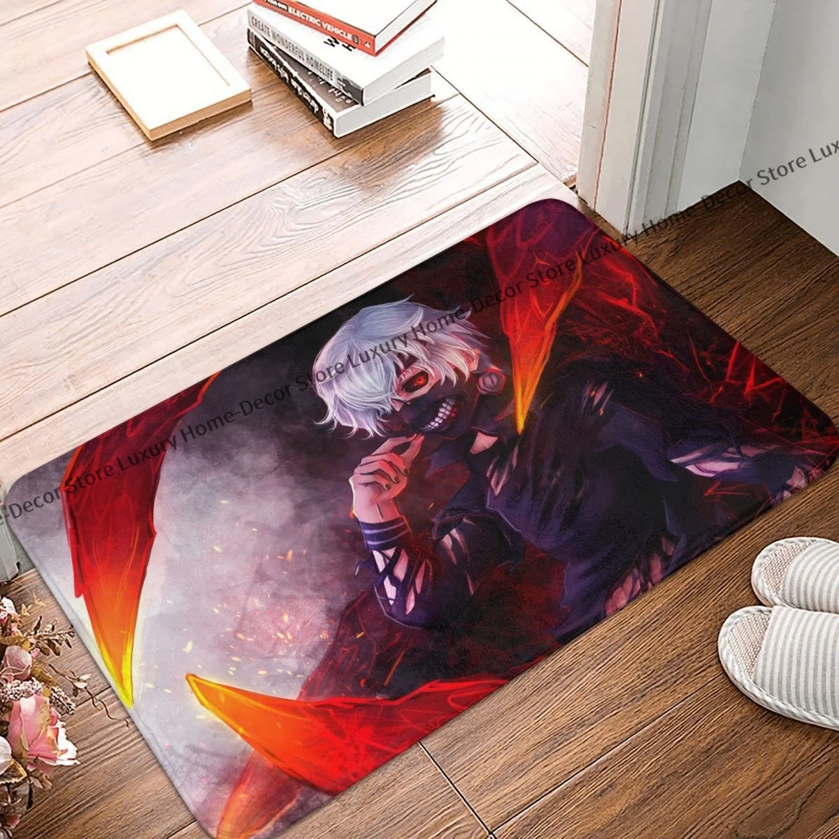 Bathroom Non-Slip Carpet Tokyo Ghoul Mat Entrance Door Doormat Floor Decor Rug - $15.99