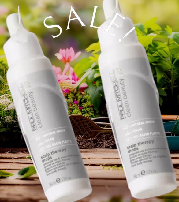 new 2 pack Paul Mitchell Clean Beauty Scalp Therapy Drops 1.7 Oz - $31.67