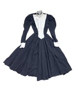 Vintage Dress Wednesday Addams Halloween Goth Karen Alexander Corset Puf... - £222.23 GBP