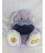 Dan Dee Purple Easter Bunny Basket Plush Rabbit Stuffed Animal Toy - $21.95