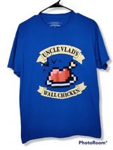 Castlevania Uncle Vlad&#39;s 8-bit Wall Chicken Loot Gaming Graphic T-shirt ... - £12.72 GBP