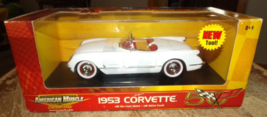 1/18 2002 ertl 1953 white 50th anniversary corvette car in the box new - $39.59