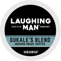 LAUGHING MAN DUKALE&#39;S BLEND MEDIUM ROAST COFFEE KCUPS 22CT - £18.45 GBP