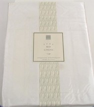 Habitat Fine Bed Linens Sham 20 x 36&quot; White Egyptian Cotton Bedding Made Italy - £13.28 GBP