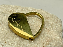 Goldtone Heart Key Chain Fob Holder House Car Vehicle Accessory &quot;CKL&quot; Je... - $29.95