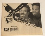 Wayans Brothers Batman Forever Tv Guide Print Ad Marlan Wayans TPA18 - £4.66 GBP