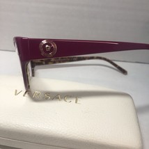 Used Authentic Versace Eyeglass 3183 Fuchsia 5086 Size 54-16mm &amp; Case! - $147.26