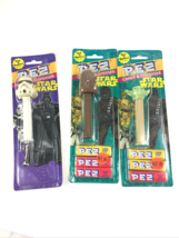 1997 Star Wars Pez Chewbacca Storm Trooper Yoga lot of 3. New still wrapped. - £9.02 GBP