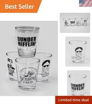 Crisp Design 4 Pack Shot Glasses - Celebrate Bears, Beets &amp; Battlestar G... - $26.99