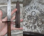 WW1 WW2 rare antique military fighting dagger knife sheath FRENCH ASTIER... - $399.99