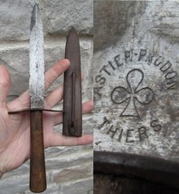 WW1 WW2 rare antique military fighting dagger knife sheath FRENCH ASTIER... - £312.41 GBP