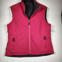 10,000 Feet Above Sea Level Pink Gray Reversible Zip Pocket Vest SZ. L - $13.06