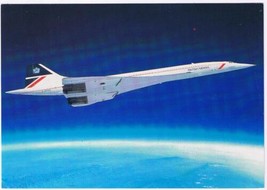 United Kingdom UK Postcard RPPC British Airways Concorde In Flight - £3.89 GBP