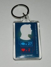Doctor Who Matt Smith Silhouette Heart x 2 Acrylic Keychain Key Ring NEW UNUSED - £3.17 GBP