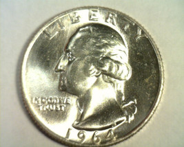 1964-D Washington Quarter Choice Uncirculated / Gem+ Ch. Unc. / Gem+ Original - £15.15 GBP