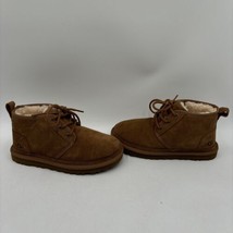 UGG Neumel Tan Suede Sheepskin Lined Lace Up Chukka Boots, Mens Size 5 - £48.11 GBP