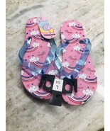 Rainbow Kids Flip Flops  Size Large 3/4.-Pink/ShipN24Hours - $19.68