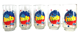 Diet Pepsi Vintage Set 5 Glass Tumblers Uh Huh You Got the Right One Baby - £17.50 GBP