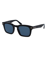 Tom Ford DAX 751 01V Shiny Black / Polarized Blue Sunglasses TF751-01V 50mm - $333.74 CAD