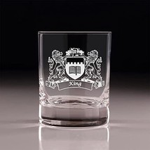 King Irish Coat of Arms Old Fashioned Tumblers - Set of 4 - $66.64