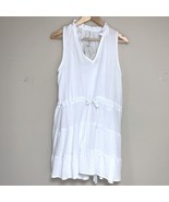 NWT Joie White Linen Look Resort Dress Boho Women XL Beach Pool Cover Ti... - £52.07 GBP