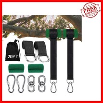 Adjustable Tree Swing Straps 20FT - 5000 lbs with Tree Protector &amp; Carab... - $958.09 MXN