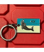 Georgia Aquarium Dolphin Metal Keychain Souvenir Pre Owned Blue And White - $12.27 CAD