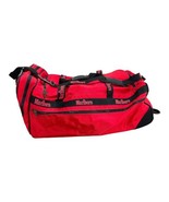 Vintage 90&#39;s MARLBORO Gear Rolling Duffle Bag with Wheels Rugged Red &amp; B... - £31.29 GBP