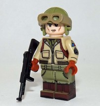Tank Soldier D Day WW2 Building Minifigure Bricks US - £6.34 GBP