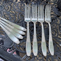 4 Ambassador Dinner Forks 1847 Rogers IS Silverplate Vintage Flatware 2 ... - $18.81