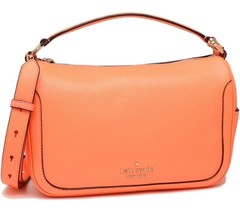 Kate Spade Smoosh Leather Crossbody Orange Handbag K6047 Bag NWT $379 Retail Y - £101.76 GBP