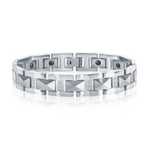 Magnetic Tungsten Bracelet - CZ - £138.96 GBP