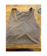 Athleta Brown Racerback Crop Tank Top – Size M - $464.83 MXN