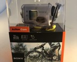 SONY HDR-AS100V Action Cam White 13.5MP WiFi Splashproof Case NEW OPEN BOX - £94.73 GBP