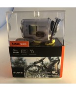 SONY HDR-AS100V Action Cam White 13.5MP WiFi Splashproof Case NEW OPEN BOX - £94.13 GBP