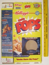 Empty Kellogg&#39;s Cereal Box 2001 CORN POPS  Atlantis The Lost Empire  Z130A30 - £6.06 GBP