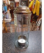 Vtg. Gemco  Barber Comb /Straw Dispenser. 11&quot; Tall Heavy Glass Metal Top... - $33.55 CAD