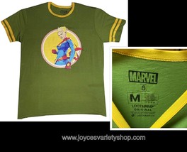 New Lootcrate Lootgear Original Captain Marvel Graphic T Shirt Size M - £7.96 GBP