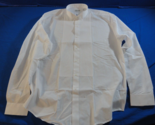 NEW WHITE TUXEDO DRESS SHIRT WHITE BUTTONS PROM WEDDING BALL XL 46&quot; CHEST - $28.79