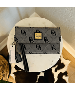 DOONEY &amp; BOURKE Milly Logo Wristlet Wallet Clutch, Gray Black, NWT - $121.72 CAD