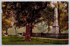 IL Rodman Monument Rock Island Arsenal Ilinois Postcard K21 - $9.95