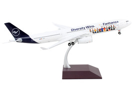 Airbus A330-300 Commercial Aircraft &quot;Lufthansa - Diversity Wins&quot; White with Blue - $168.16