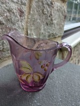 Fenton Pitcher Pink Hand Painted signed by artist  - £23.51 GBP